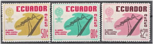 Ecuadorian Malaria Eradication Commemorative Stamps