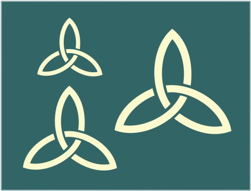 Celtic Trinity Knot Stencils