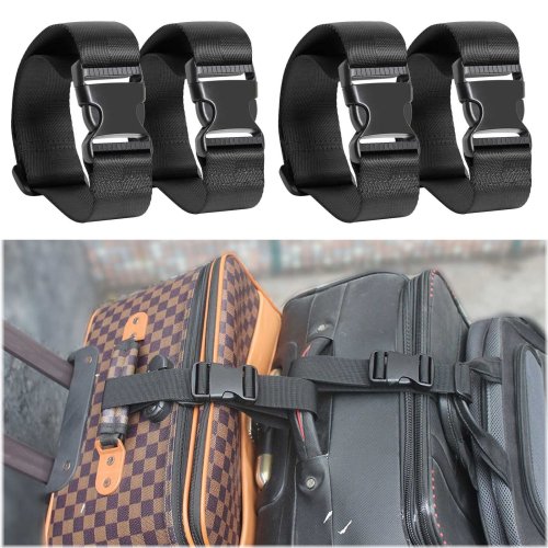 FlexiStraps - Lightweight Adjustable Travel Belts (Set of 4)