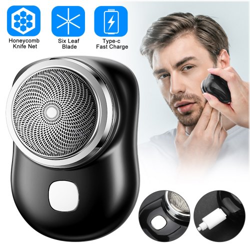 SmoothCut Men's Electric Shaver with Portable Design and Precision Trimming Blade