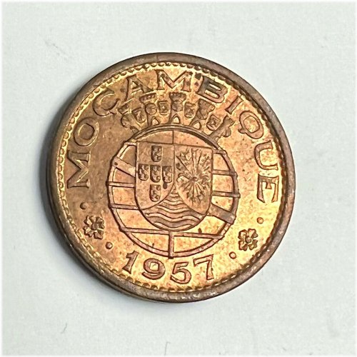 Portuguese Mozambique Colonial 50 Centavos Coin