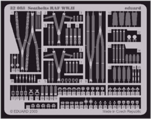 RAF WWII Aircraft Seatbelts by Eduard
