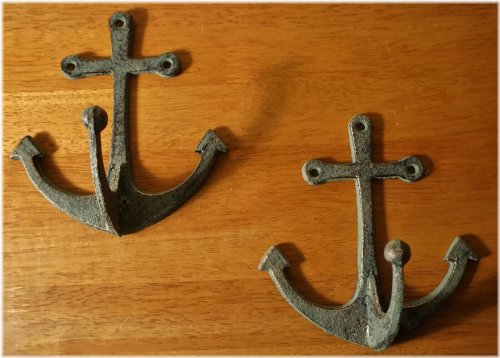 Tropical Anchor Beach Towel Hook Home Decor Set