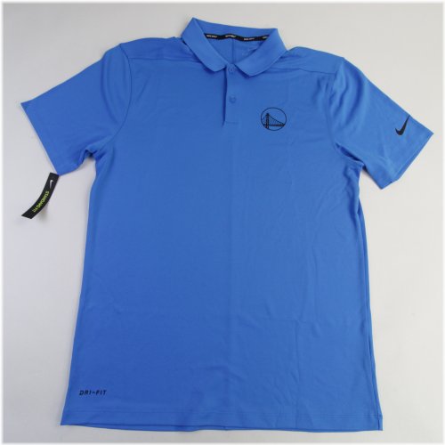 Warriors Blue Nike Dri-Fit Polo