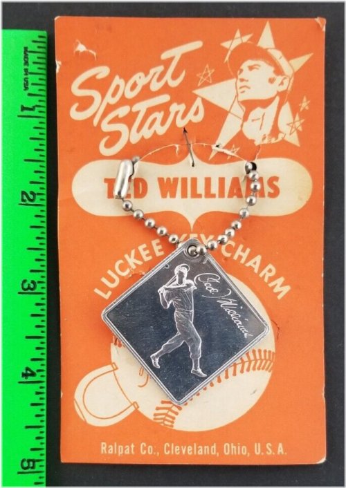 Retro Baseball Legend Key Chain
