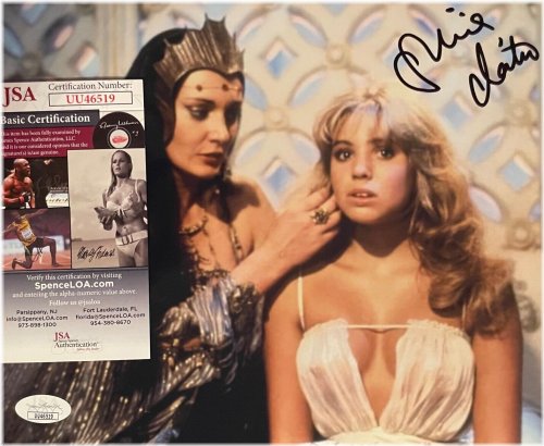 Olivia d'Abo Autographed Conan the Destroyer 8X10 with JSA COA