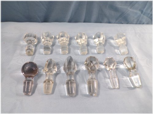Glass Perfume Bottle Stoppers Set