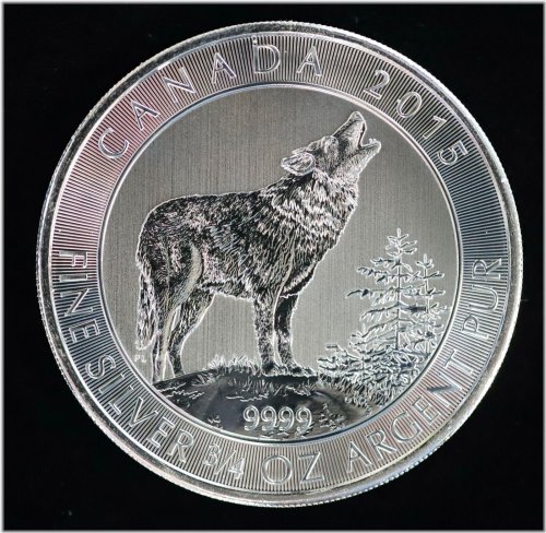 Howling Wolf Silver Commemorative Coin