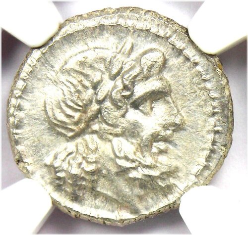 Silver Victoriatus Coin from the Roman Republic (211-208 BC) - NGC Certified MS Grade