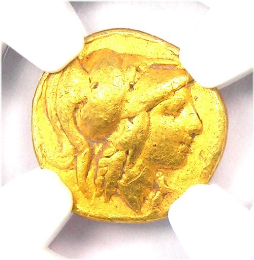 Alexander's Gold Quarter Stater Coin
