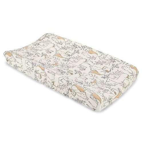Ezra Woodland Quilted Cotton Change Pad Cover