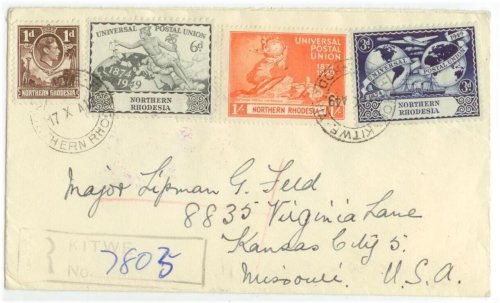 Heritage of Northern Rhodesia: Postal Journey to Kansas