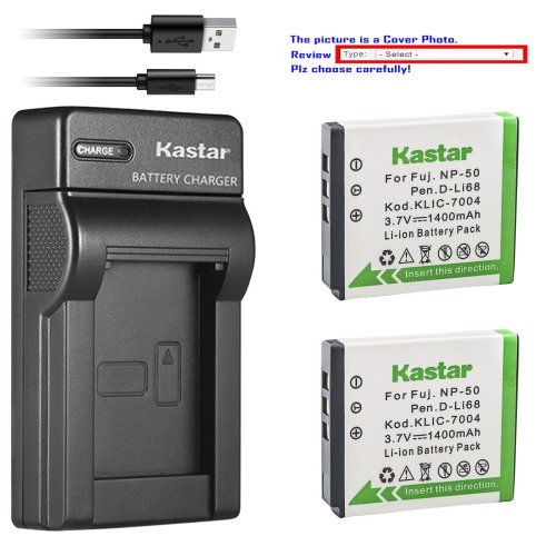 Kastar Dual Charger for Kodak Cameras