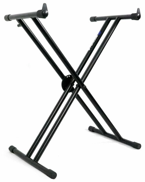 X-Brace Pro DJ Controller Stand with Push-Button Locking System by Rockville