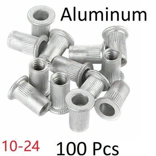 Aluminum HexaFlange Nuts - Pack of 100