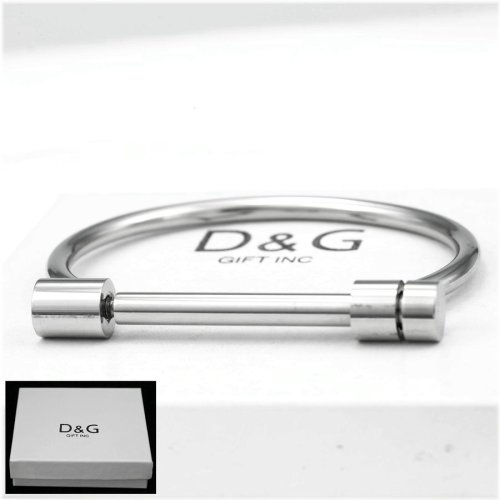 Silver Round Bangle Bracelet