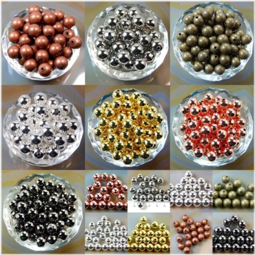 Copper Round Spacer Beads Set