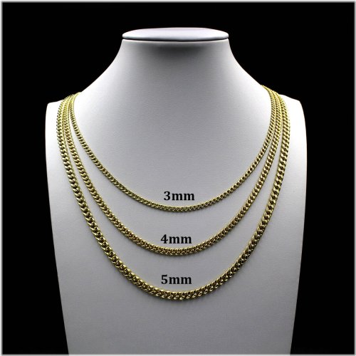 Golden Miami Chain Necklace Collection