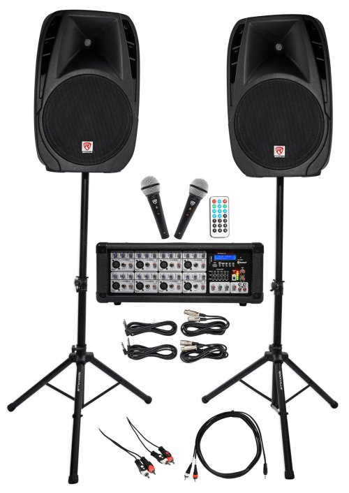 Rockville ProVoice Dual 15" Karaoke Entertainment System