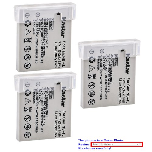 PowerPlus Canon NB-4L Replacement Battery Pack