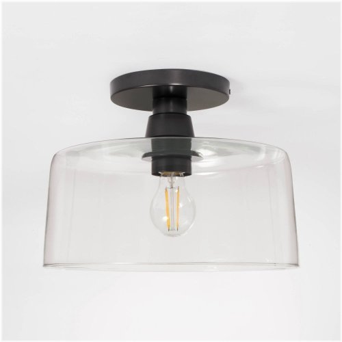 Midnight Glass Flushmount Light