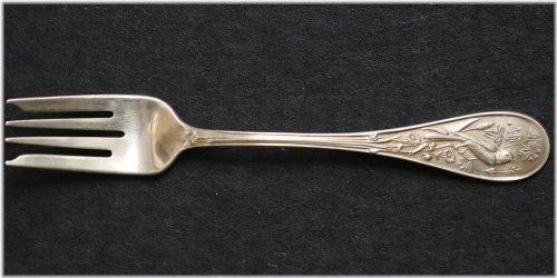 Audubon Pattern Sterling Silver Salad Fork