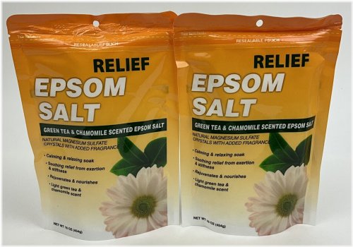 Green Tea Chamomile Epsom Soak Duo