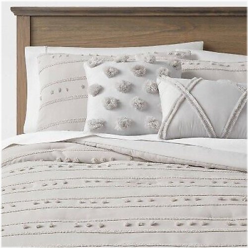 Quinlan Stripe Dot Comforter Set