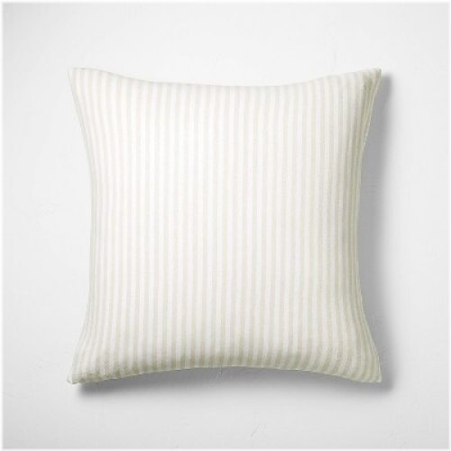 Natural Stripe Linen Blend Pillow Sham