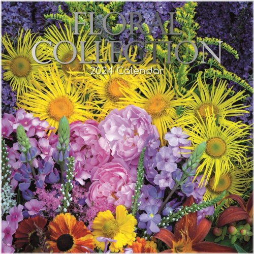 Floral Blooms 2024 Wall Calendar