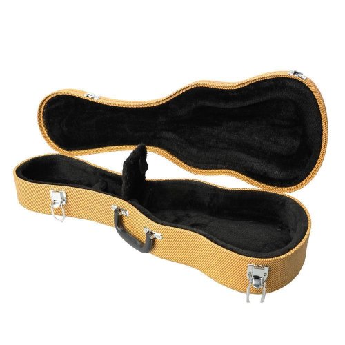 Tweed Deluxe Concert Ukulele Case in Sunny Yellow