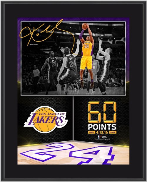 Kobe Bryant 60-Point Finale Commemorative Plaque