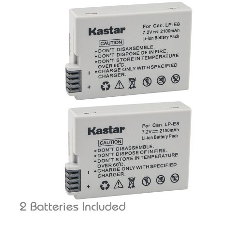 Kastar LP-E8 Replacement Battery Set