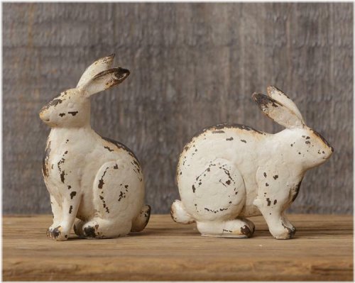 Whimsical Hopper Duo - Rustic Farmhouse Collectibles