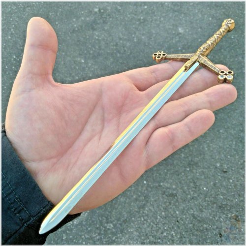 Antique Claymore Letter-Opener with Brass Finish Handle