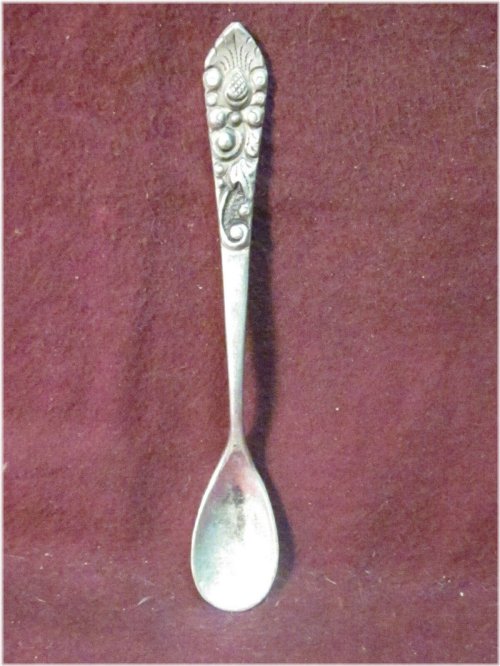 Vintage Sterling Silver Salt Spoon