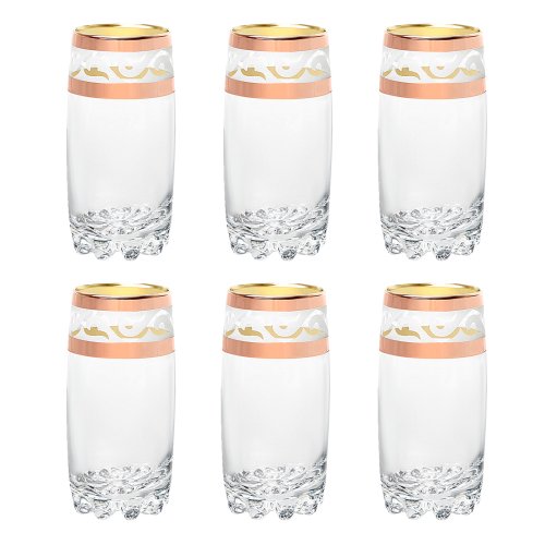 Golden Greek Highball Glass Set