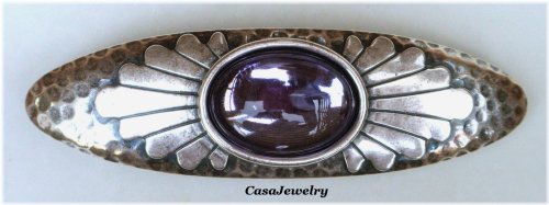 Vintage Silver Designer Barrette