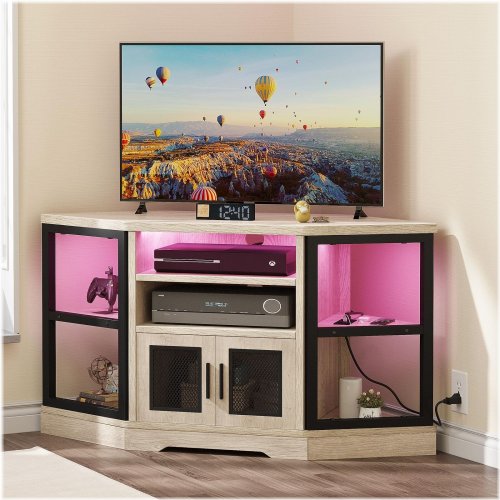 Corner Glow TV Console