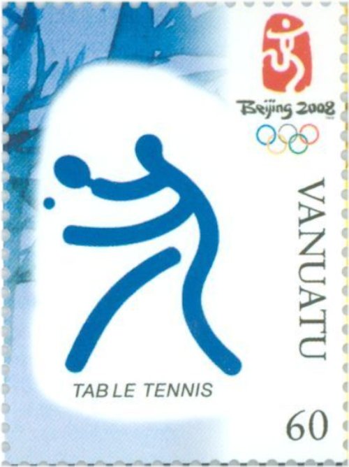 Vanuatu Olympic Table Tennis Stamp