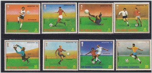 Equatorial Guinea FIFA World Cup Germany Players Stamp Set