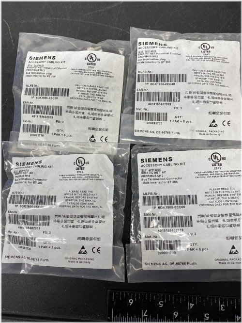 M12 Bus Termination Plug for Siemens SIMATIC NET ET 200