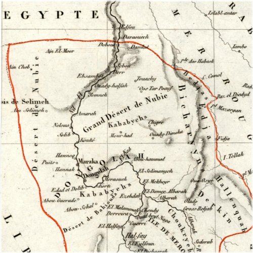 Nubia and Egypt Antique Map Collection