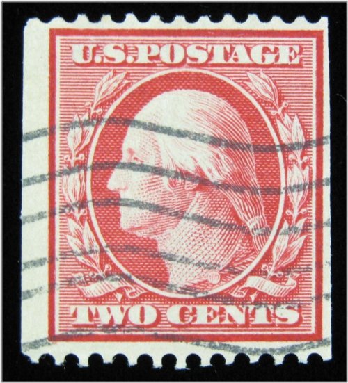 Carmine Washington Coil Stamp