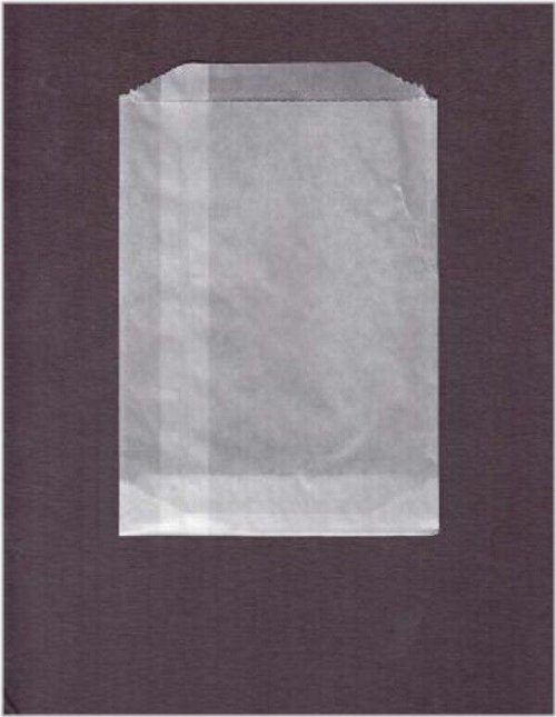 Glassine Stamp Bags (Pack of 100) - Transparent, Ungummed Flaps, 6 3/4 x 9 Inches