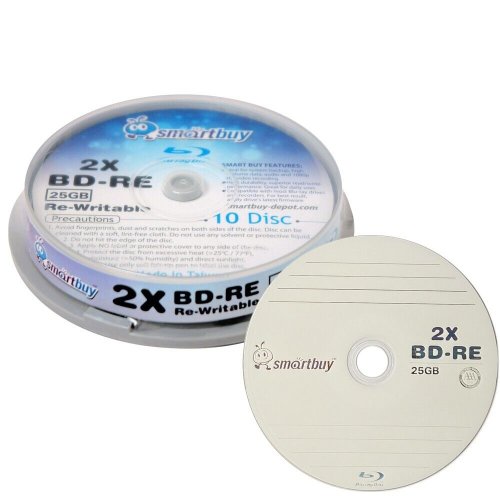 Smartbuy Blu-ray Rewritable Discs (Pack of 10)