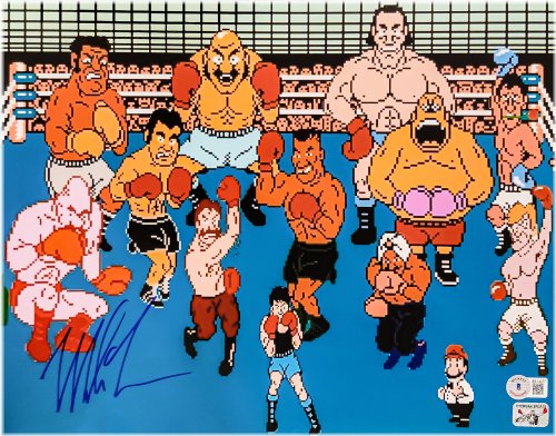 Knockout Memories: Mike Tyson Autographed 11x14 Photo with Cast