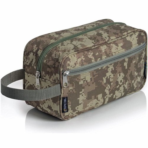 Green Camo Travel Toiletries Kit