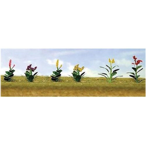 O Scale Assorted Flower Plants - Set of 10