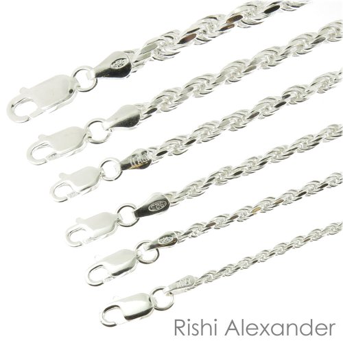 Diamond Cut Rope Chain Bracelet